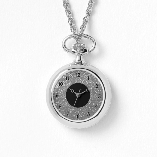 Reloj De Pulsera Elegante cara plateada (Anverso)