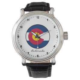 Reloj De Pulsera Elegante Colorado Watch y Bandera Colorado / Estad