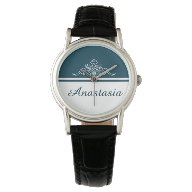 Reloj De Pulsera Elegante diseño floral (Anverso)