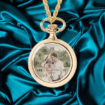 Reloj De Pulsera elegante foto de boda minimalista<br><div class="desc">personalizado,  elegante foto de mujer del día de la boda.</div>