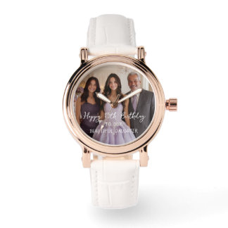Reloj De Pulsera Elegante foto personalizada 15 cumpleaños Keepsake
