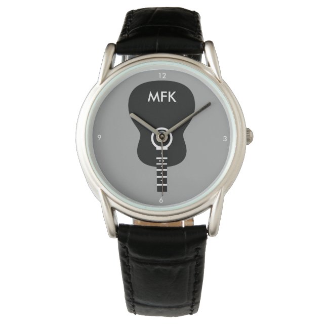 Reloj De Pulsera elegante guitarra acústica personalizado (Anverso)