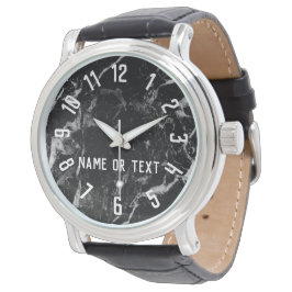 Reloj De Pulsera Elegante hombre moderno de mármol negro