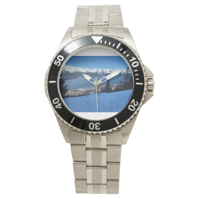 Reloj De Pulsera Elegante invierno con vistas panorámicas - Alaska (Anverso)