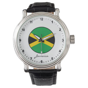 Reloj De Pulsera Elegante Jamaica Watch y bandera jamaiquina