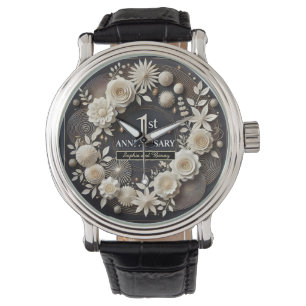 Reloj De Pulsera Elegante Keepsake para el primer aniversario