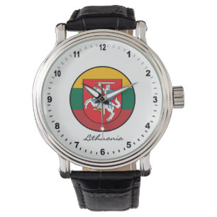 Reloj De Pulsera Elegante Lituania Watch y bandera lituana