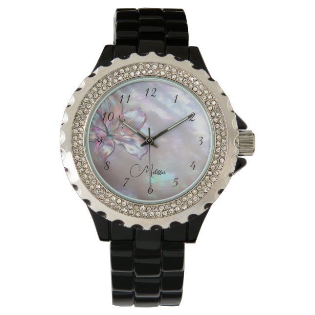 Reloj De Pulsera Elegante madre de Lily de la Perla (Anverso)