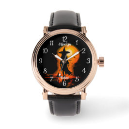 Reloj De Pulsera Elegante Magical Gótica Valentina Bruja te amo