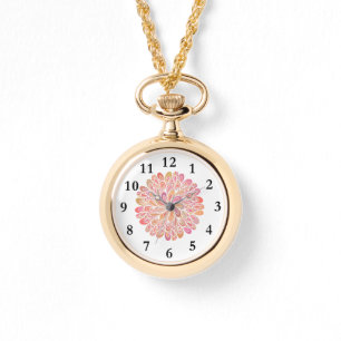 Reloj De Pulsera Elegante Mandala floral rosa