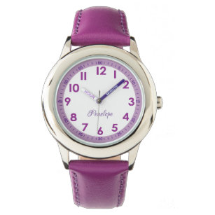 Reloj De Pulsera Elegante Moderno Purple Elegante Personalizado Niñ