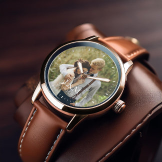 Reloj De Pulsera Elegante Monograma Foto