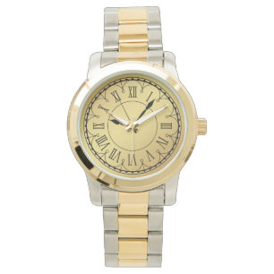 Reloj De Pulsera Elegante Monograma Unisex Tono de Tono