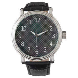 Reloj De Pulsera Elegante patrón moderno de cadena de cercas color