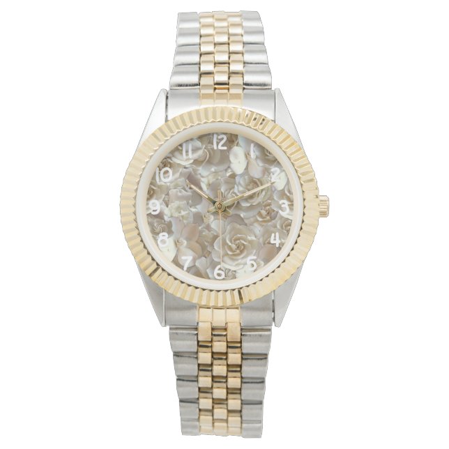 Reloj De Pulsera Elegante Rosa floral Petal (Anverso)