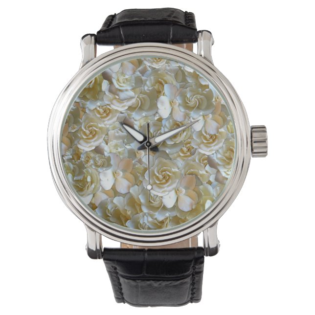 Reloj De Pulsera Elegante Rosa floral Petal (Anverso)