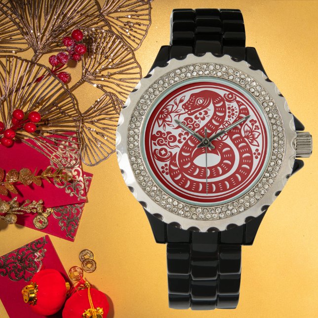 Reloj De Pulsera Elegante serpiente china de Año Nuevo Zodiac (Subido por el creador)