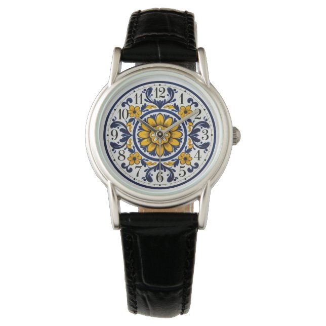 Reloj De Pulsera Elegante Talavera Numerada  (Anverso)