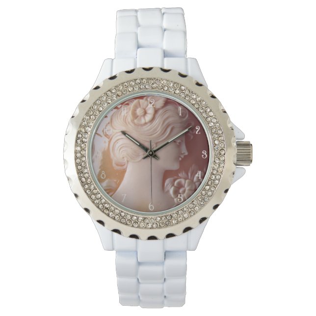 Reloj De Pulsera Elegante victoriano de la antigüedad Cameo (Anverso)