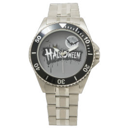 Reloj De Pulsera Elegante Y Alegre: Acero inoxidable de Halloween