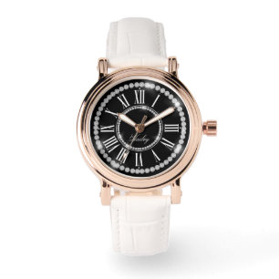 Reloj De Pulsera Elegantes Diamantes de imitación impresos Añadir n