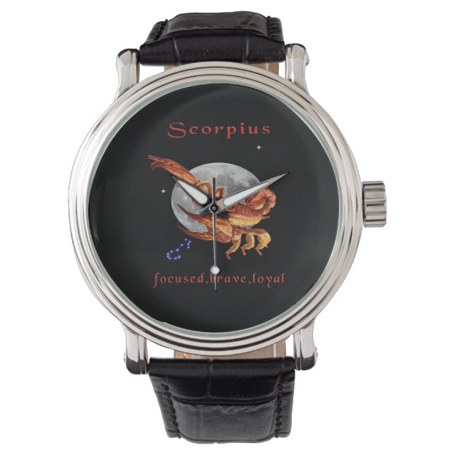 Reloj De Pulsera elementos escorpión (Anverso)