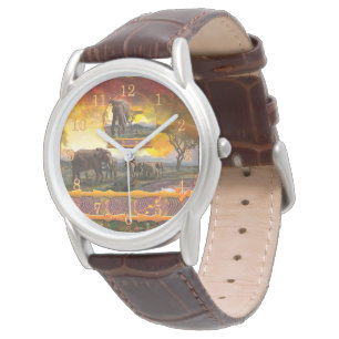 Reloj De Pulsera Elephant Guardian "ata ese empate"