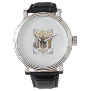 Reloj De Pulsera Elige Alegría Romans 15_13 Camiseta Fe Cristiana_1