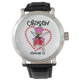 Reloj De Pulsera Elije Jeremiah 1:5 Día de San Valentín Dios