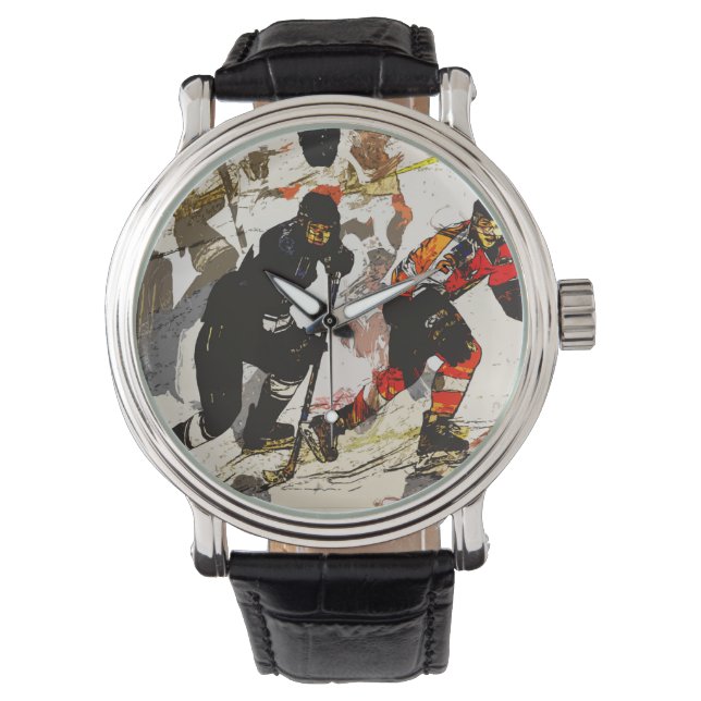 Reloj De Pulsera Elimine - Jugadores de hockey (Anverso)