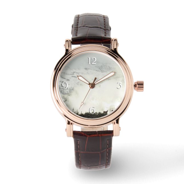 Reloj De Pulsera Elk en el Parque Nacional de Grand Teton (Anverso)