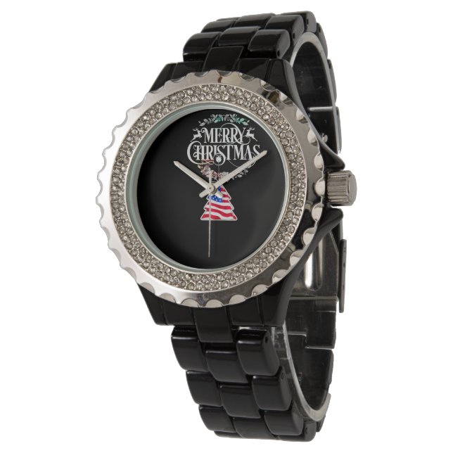 Reloj De Pulsera eluxury Merry Christmas wristwatch. (Angular)