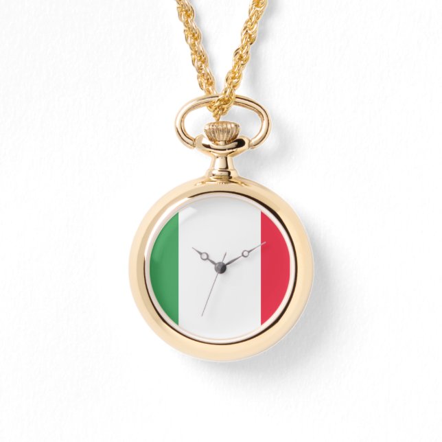 Reloj De Pulsera Emblema de bandera de Italia (Anverso)