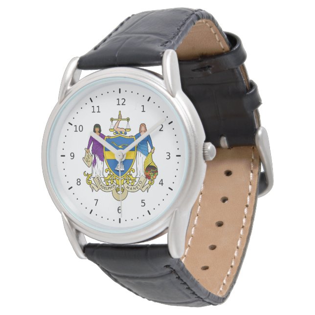 Reloj De Pulsera Emblema de Filadelfia, Pensilvania (Angular)