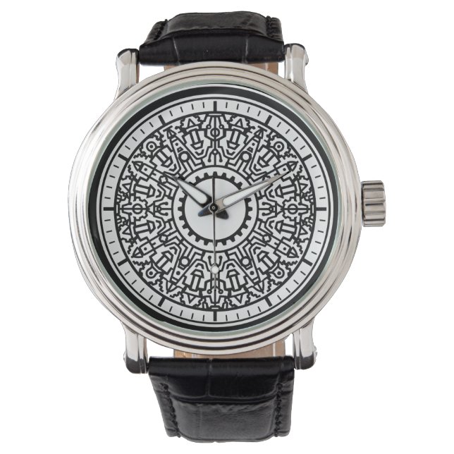 Reloj De Pulsera Emblema geométrico industrial ewatch (Anverso)
