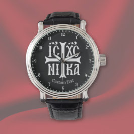 Reloj De Pulsera Emblema Jesús Cristo Conquistador