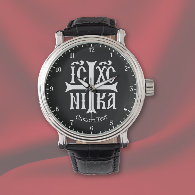 Reloj De Pulsera Emblema Jesús Cristo Conquistador (Subido por el creador)