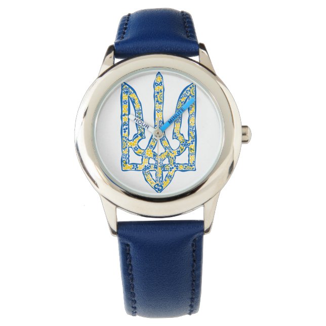 Reloj De Pulsera Emblema nacional ucraniano trident tryzub (Anverso)