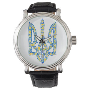 Reloj De Pulsera Emblema nacional ucraniano trident tryzub