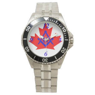 Reloj De Pulsera Emblema personalizado de Canadá de Masonic