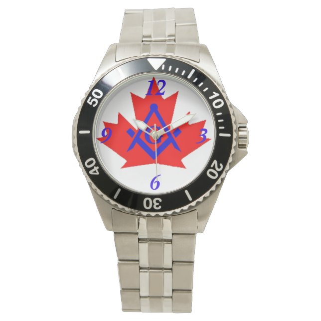 Reloj De Pulsera Emblema personalizado de Canadá de Masonic (Anverso)