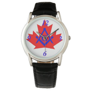Reloj De Pulsera Emblema personalizado de Canadá de Masonic
