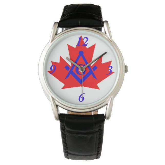 Reloj De Pulsera Emblema personalizado de Canadá de Masonic (Anverso)