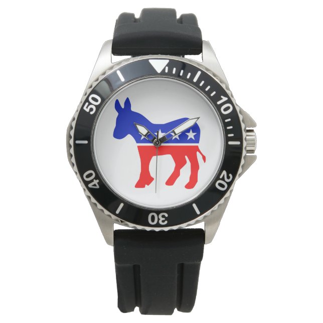 Reloj De Pulsera Emblema político Fiesta democrático (Donkey) (Anverso)