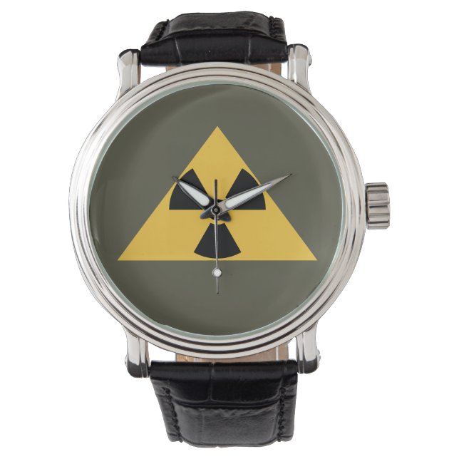 Reloj De Pulsera Emblema radioactivo (Anverso)