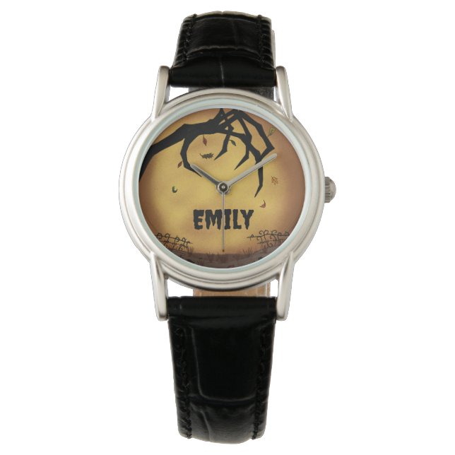 Reloj De Pulsera Emo de mano espeluznante personalizado (Anverso)