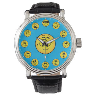 Reloj De Pulsera Emoji de caras divertidas y expresiones en observa