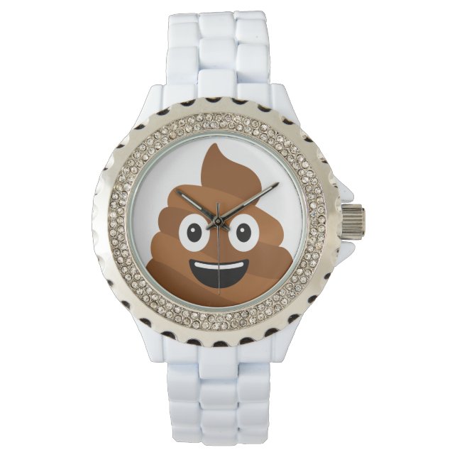 Reloj De Pulsera Emoji de poop (Anverso)