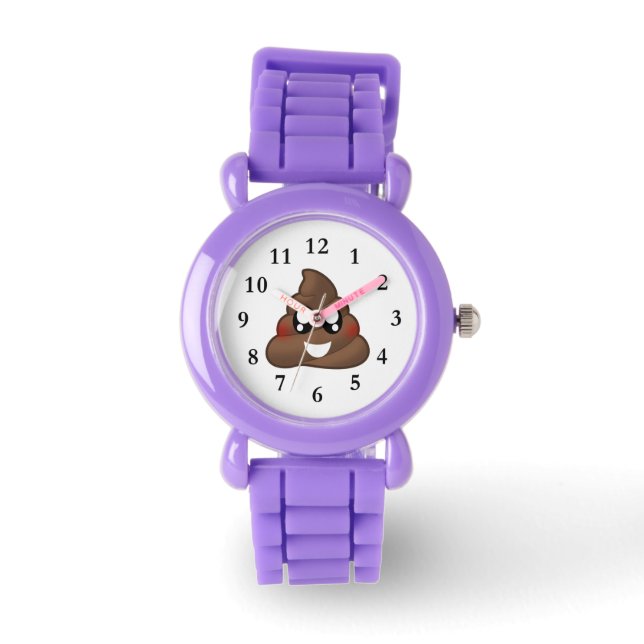 Reloj De Pulsera Emoji de poop (Anverso)