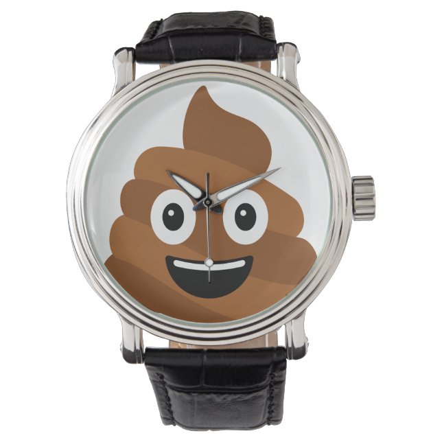 Reloj De Pulsera Emoji de poop (Anverso)